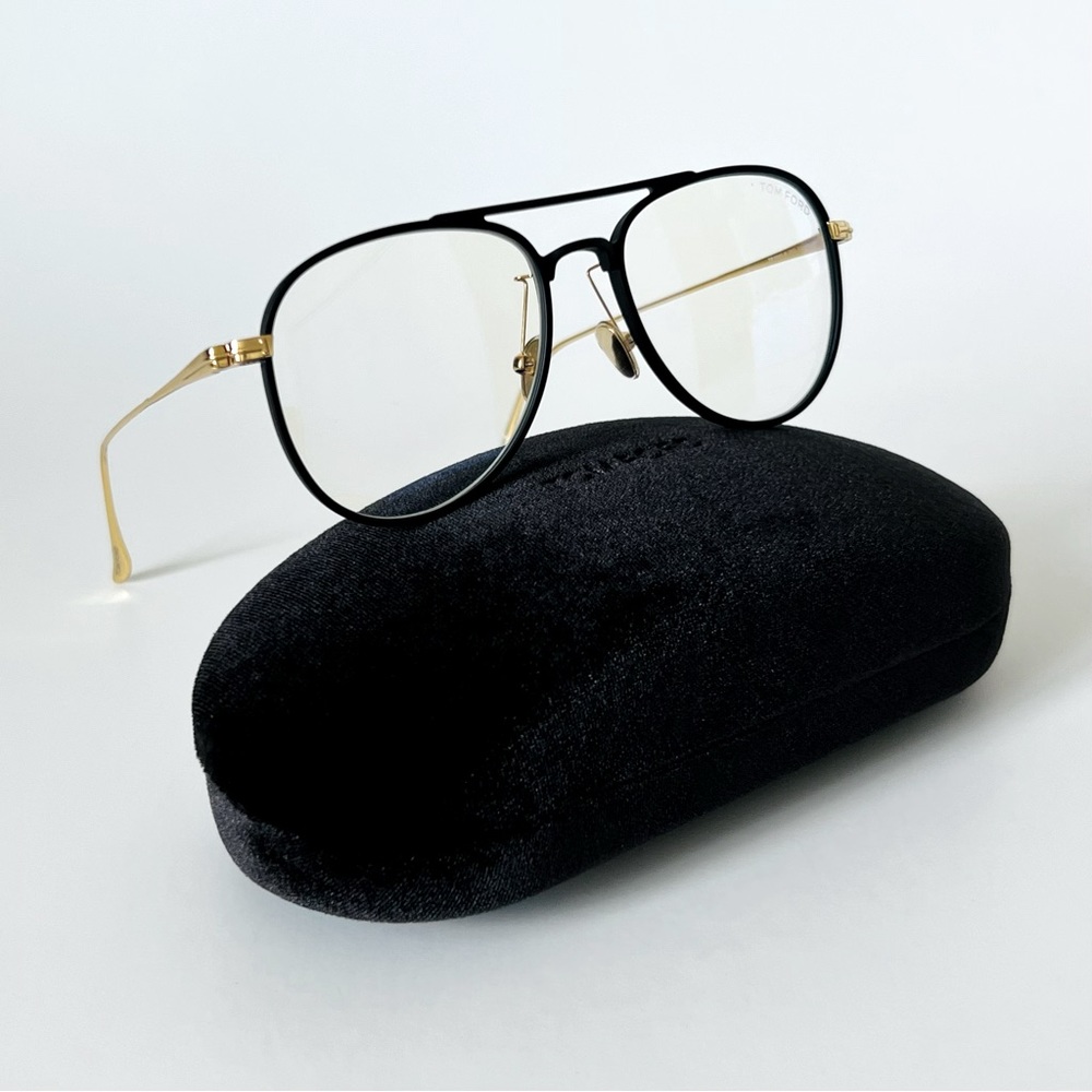 Tom Ford eyeglasses TF5666-B 002 52/17/145 Aviator Frame Unisex